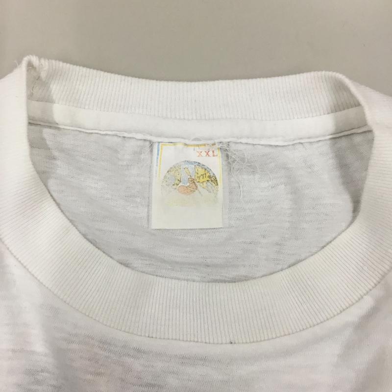 古着 USED Tシャツ 半袖 半袖カットソー プリントTシャツ クルーネックカットソー 古着 XXL プリント 白 / ホワイト /  メンズ USED 古着 中古 10113313