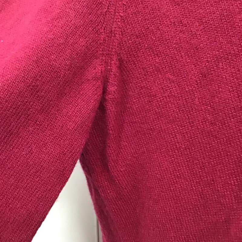 バーバリーブルーレーベル BURBERRY BLUE LABEL ニット、セーター 長袖 E1N09-445-38 ロゴ 38 ワンポイント えんじ / ワインレッド /  レディース USED 古着 中古 10116721