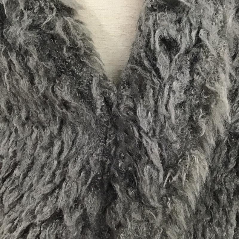 アズールバイマウジー AZUL BY MOUSSY ベスト ベスト 250CAA80-390H POODLE FUR VEST M 無地 灰 / グレー / レディース USED 古着 中古 10126639