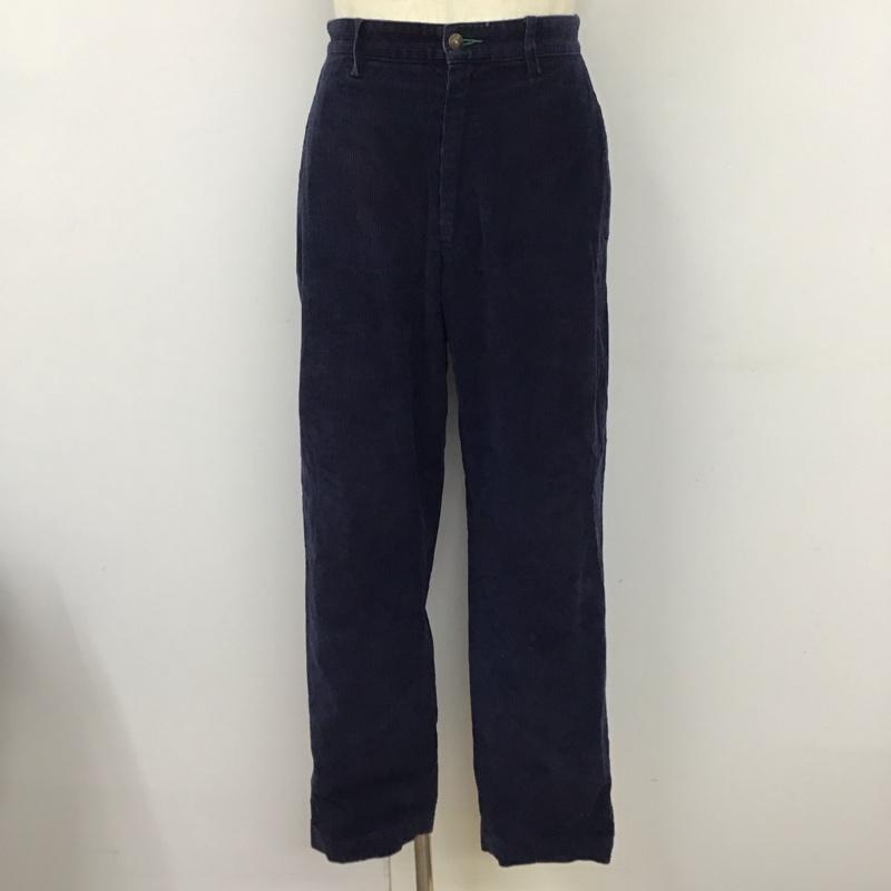 トミーヒルフィガー TOMMY HILFIGER ボトムス ボトムス 0991216-9166 コーデュロイパンツ 30 30 ワンポイント 紺 / ネイビー / メンズ USED 古着 中古 10123304