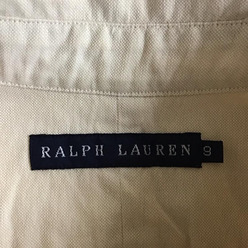 ラルフローレン RALPHLAUREN シャツ、ブラウス 長袖 長袖シャツ カラーシャツ ポケットシャツ 長袖カットソー ロゴ、文字 ベージュ / ベージュ / レディース USED 古着 中古 10117936