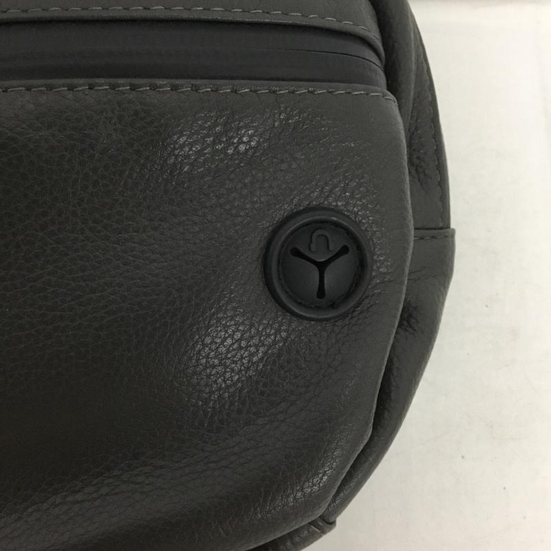 ブロスキーアンドサプライ BROSKI&SUPPLY ウエストバッグ ウエストバッグ BBOM-741 レザー ロゴ、文字 黒 / ブラック / メンズ USED 古着 中古 10136707