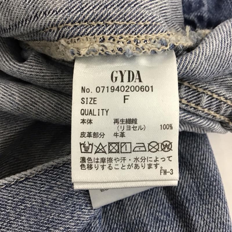 ジェイダ GYDA ジャケット、上着 ジャケット、ブレザー 071940200601 ダメージ加工 Gジャン デニムジャケット FREE 無地 インディゴ / インディゴ / レディース USED 古着 中古 10110260