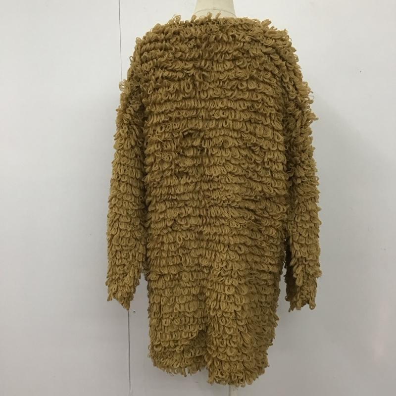 ジュエティ jouetie カーディガン 長袖 081230500600 ループ Vネック M 無地 キャメル / キャメル / レディース USED 古着 中古 10107943