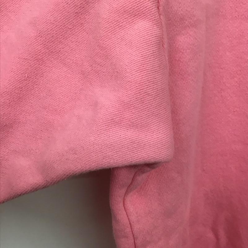 フリークスストア FREAK S STORE トレーナー 長袖 M プリント X ロゴ、文字 桃 / ピンク / レディース USED 古着 中古 10131026