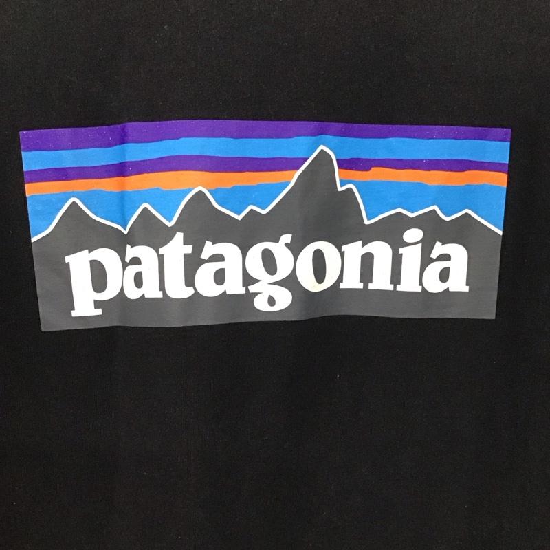 パタゴニア patagonia Tシャツ 半袖 半袖カットソー プリントTシャツ クルーネックカットソー M ロゴ、文字 黒 / ブラック / メンズ USED 古着 中古 10137071