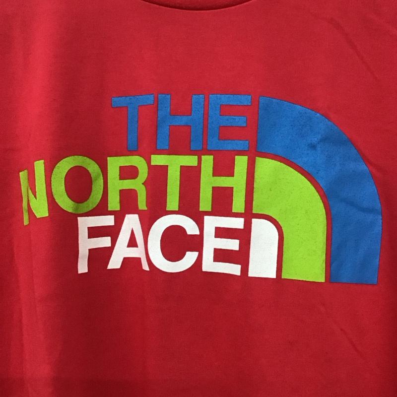 ザノースフェイス THE NORTH FACE Tシャツ 半袖 NTW31313 COLORFUL LOGO TEE L ロゴ、文字 桃 / ピンク / レディース USED 古着 中古 10131106
