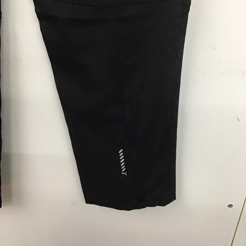 プーマ PUMA パンツ ワークパンツ、ペインターパンツ 523701 01 テーパードパンツ ランニングウェア ロングパンツ スポーツウェア XL ロゴ、文字 黒 / ブラック / メンズ USED 古着 中古 10138939