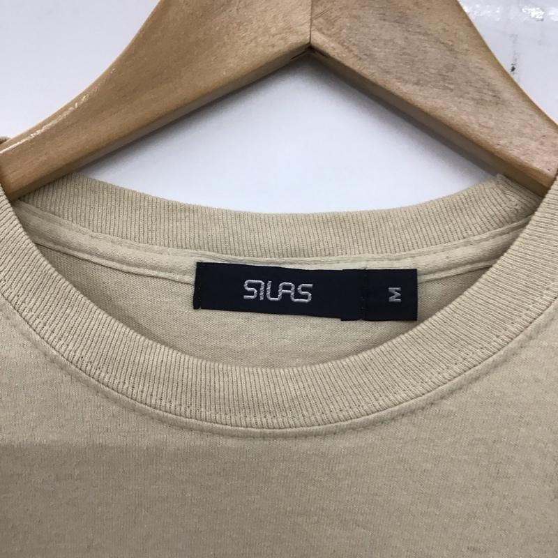 サイラス SILAS Tシャツ 長袖 10194108 LS TEE TAGLINE M 無地 X ロゴ、文字 ベージュ / ベージュ / メンズ USED 古着 中古 10136889