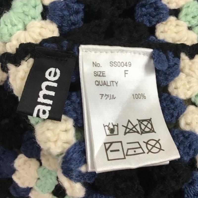 古着 USED カーディガン 長袖 shesame SS0049 クロシェ編み Vネック FREE 黒 / ブラック / X 白 / ホワイト / X 紺 / ネイビー / X 水色 / ライトブルー / レディース USED 古着 中古 10143840