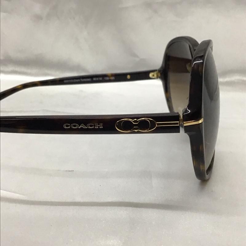 コーチ COACH めがね・サングラス サングラス 500113 HC 8118F ケース付き ロゴ、文字 茶 / ブラウン / レディース USED 古着 中古 10115452