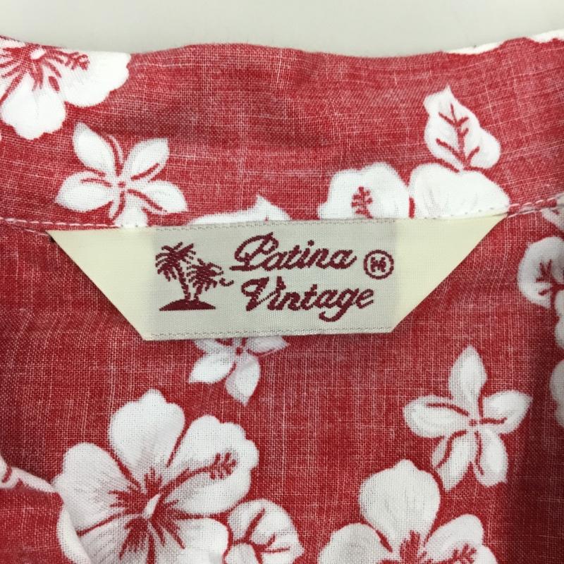 古着 USED シャツ、ブラウス 半袖 半袖シャツ カラーシャツ 半袖カットソー アロハシャツ 4L 総柄 X 花柄 白 / ホワイト / X 赤 / レッド /  メンズ USED 古着 中古 10108538
