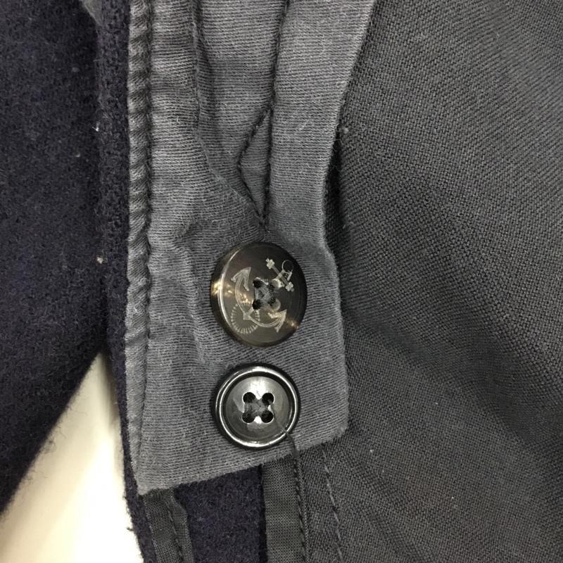 ブルーブルー BLUE BLUE シャツ、ブラウス 長袖 ワークシャツ 1 ロゴ、文字 紺 / ネイビー / メンズ USED 古着 中古 10121233