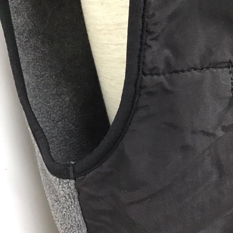 ザノースフェイス THE NORTH FACE ベスト ベスト ジップアップベスト ベスト ノースリーブカットソー M ロゴ、文字 黒 / ブラック / X 灰 / グレー / メンズ USED 古着 中古 10107124