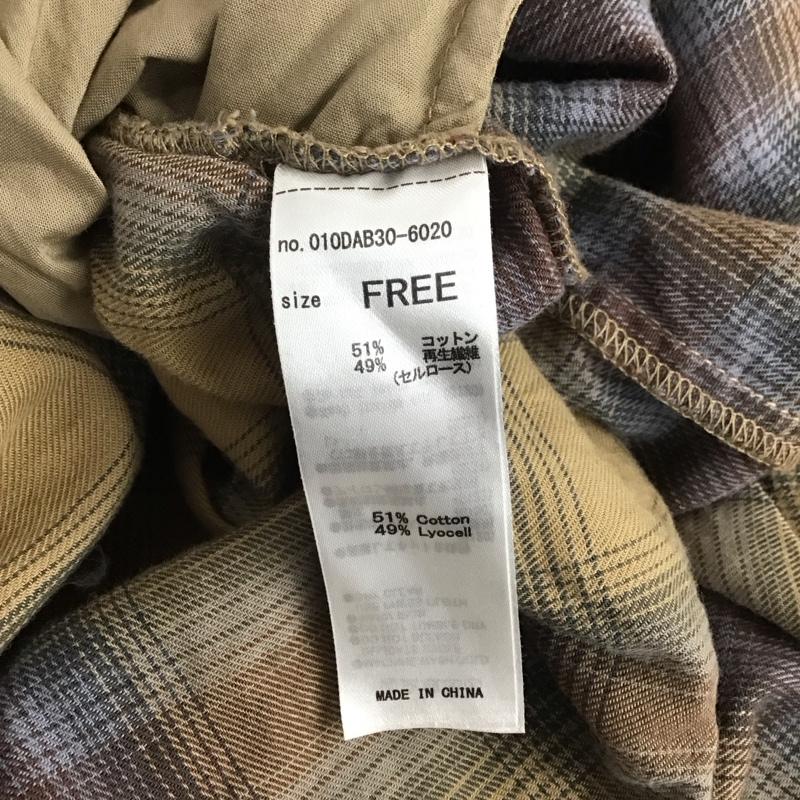 マウジー MOUSSY シャツ、ブラウス 長袖 010dab30-6020 CHECK LONG GOWN SHIRT FREE チェック マルチカラー / マルチカラー / レディース USED 古着 中古 10142998