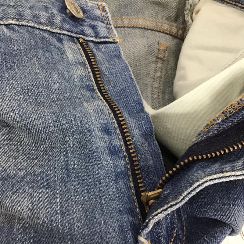 リーバイス Levi s パンツ デニム、ジーンズ デニムパンツ フレアパンツ カジュアルパンツ スリムパンツ 32インチ 無地 インディゴ / インディゴ /  メンズ USED 古着 中古 10123767