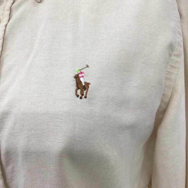 ラルフローレン RALPHLAUREN シャツ、ブラウス 長袖 長袖 ロゴ、文字 ベージュ / ベージュ / レディース USED 古着 中古 10110234