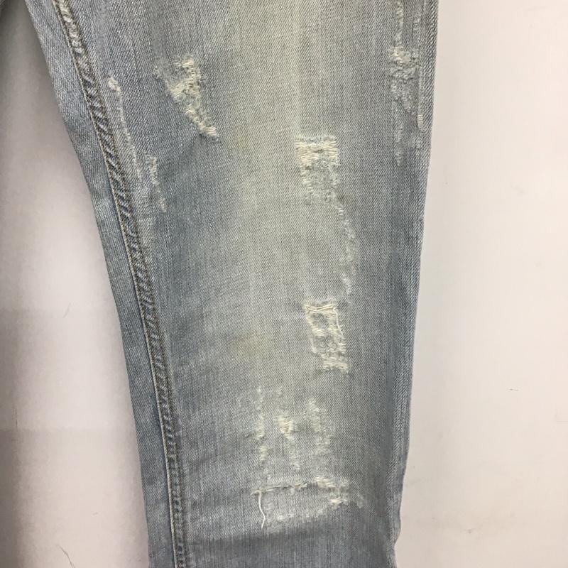 ドルチェアンドガッバーナ DOLCE&GABBANA パンツ デニム、ジーンズ ミッキー ディズニー 44 無地 水色 / ライトブルー /  メンズ USED 古着 中古 10121897