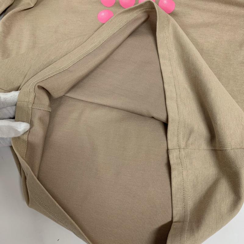 カッパ Kappa カットソー 長袖 L 無地 X プリント ベージュ / ベージュ / X 桃 / ピンク / レディース USED 古着 中古 10013967