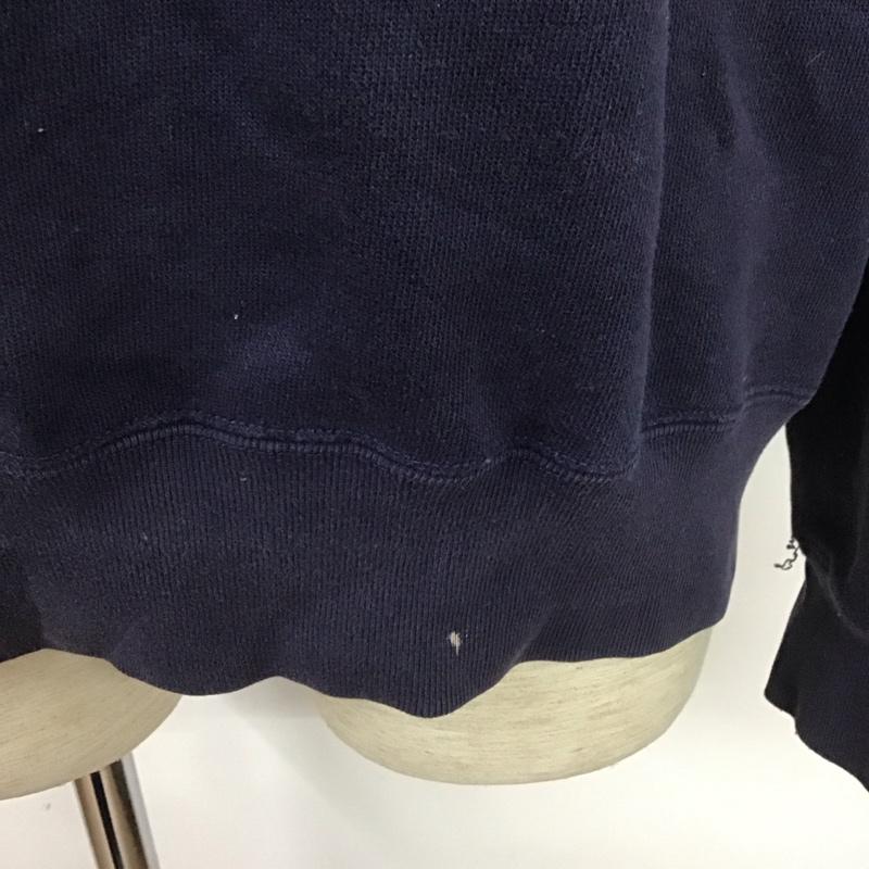 ポロバイラルフローレン Polo by RALPH LAUREN トレーナー 長袖 長袖トレーナー スウェット クルーネック リブスウェットカットソー L ロゴ、文字 紺 / ネイビー / メンズ USED 古着 中古 10106985