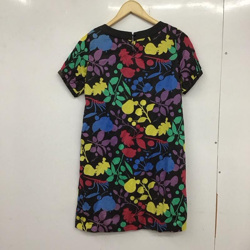 ミルクフェド MILKFED. ワンピース ひざ丈スカート 0382902 半袖 XS 総柄 マルチカラー / マルチカラー /  レディース USED 古着 中古 10133560