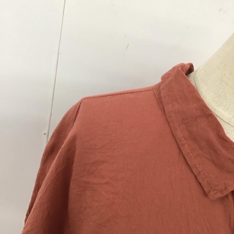 サマンサモスモス Samansa Mos2 シャツ、ブラウス 長袖 1709653 コットン FREE 無地 赤 / レッド / レディース USED 古着 中古 10115032