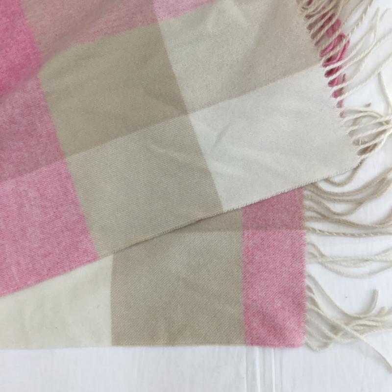 USED古着 USED/古着 マフラー マフラー Cashmee カシュミー チェック 桃 / ピンク / レディース USED 古着 中古 10135824