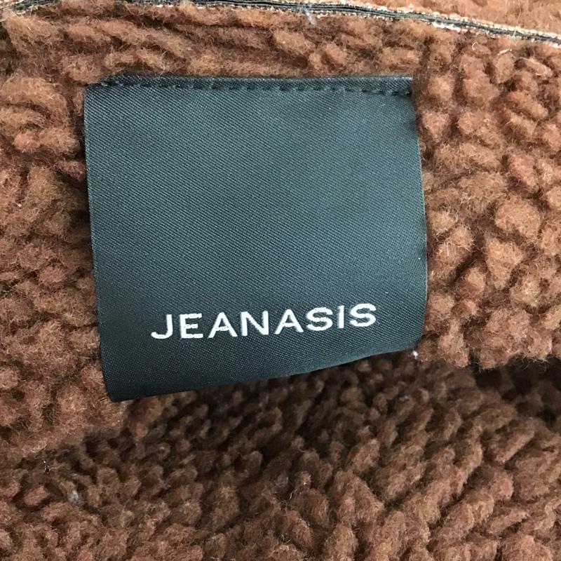 ジーナシス JEANASIS ジャケット、上着 ジャケット、ブレザー js071335mw ボア切替ジャケット アウター B-3 FREE 無地 茶 / ブラウン / レディース USED 古着 中古 10105550