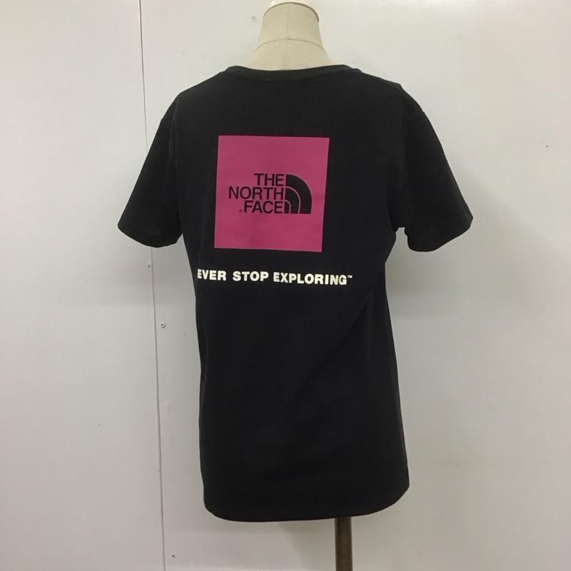 ザノースフェイス THE NORTH FACE Tシャツ 半袖 ntw31957 スクエアロゴT 半袖カットソー プリントTシャツ M ロゴ、文字 黒 / ブラック / レディース USED 古着 中古 10108476