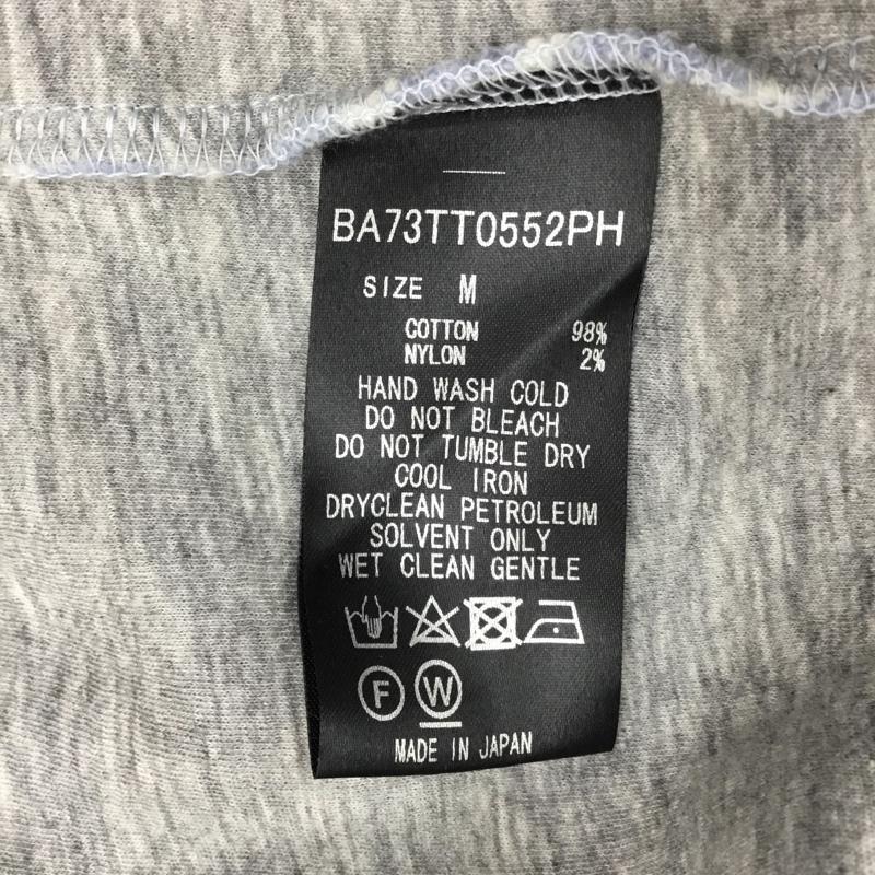ナノベース nano base カットソー 長袖 ba73tt0552ph 接結ボーダーTシャツ L/S 長袖カットソー クルーネックカットソー M ボーダー柄 白 / ホワイト / X 水色 / ライトブルー /  メンズ USED 古着 中古 10108718