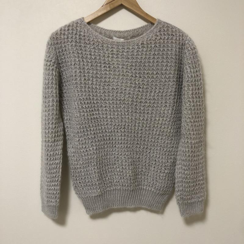 アナイ ANAYI ニット、セーター 長袖 38 無地 灰 / グレー / レディース USED 古着 中古 10011201