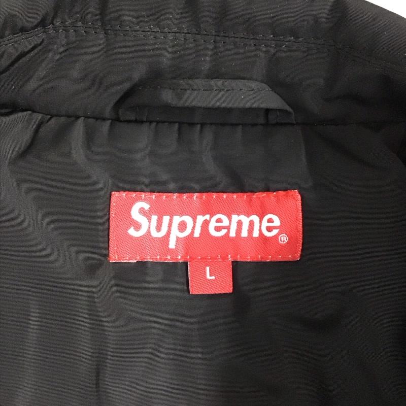 シュプリーム Supreme ジャケット、上着 ジャケット、ブレザー ナイロンジャケット カラージャケット アウター L ロゴ、文字 黒 / ブラック / メンズ USED 古着 中古 10123143