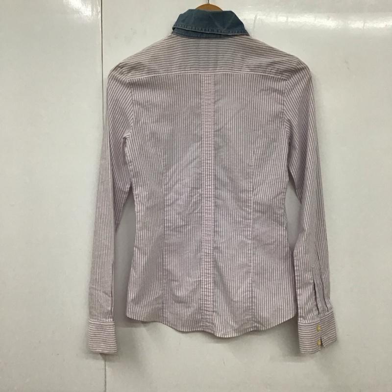 バーバリーブルーレーベル BURBERRY BLUE LABEL シャツ、ブラウス 長袖 38 ストライプ マルチカラー / マルチカラー / レディース USED 古着 中古 10131572