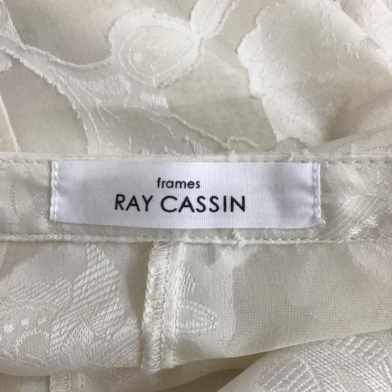 フレームス レイカズン frames RAY CASSIN シャツ、ブラウス 長袖 バンドカラー シアー FREE 花柄 アイボリー / アイボリー / レディース USED 古着 中古 10117227