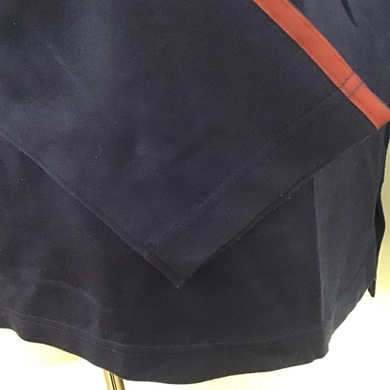 マイン MYne カットソー 長袖 myc9c371 長袖カットソー クルーネックカットソー サイドライン S ロゴ、文字 紺 / ネイビー /  メンズ USED 古着 中古 10112711