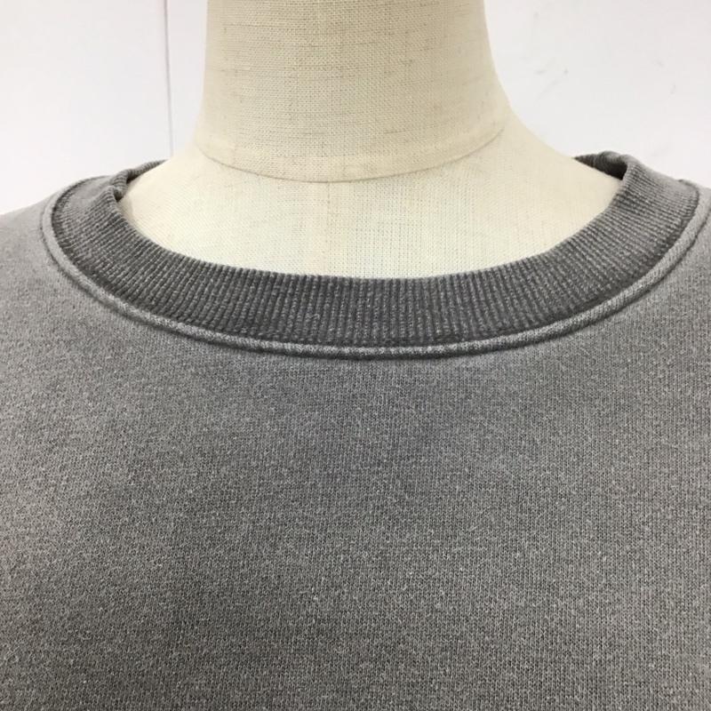 ザラ ZARA トレーナー 長袖 スウェット M 無地 チャコールグレー / チャコールグレー / レディース USED 古着 中古 10112211