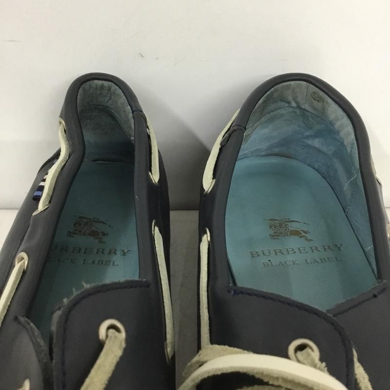 バーバリーブラックレーベル BURBERRY BLACK LABEL カジュアルシューズ カジュアルシューズ BKA52-602-28 デッキシューズ 無地 紺 / ネイビー / メンズ USED 古着 中古 10136298