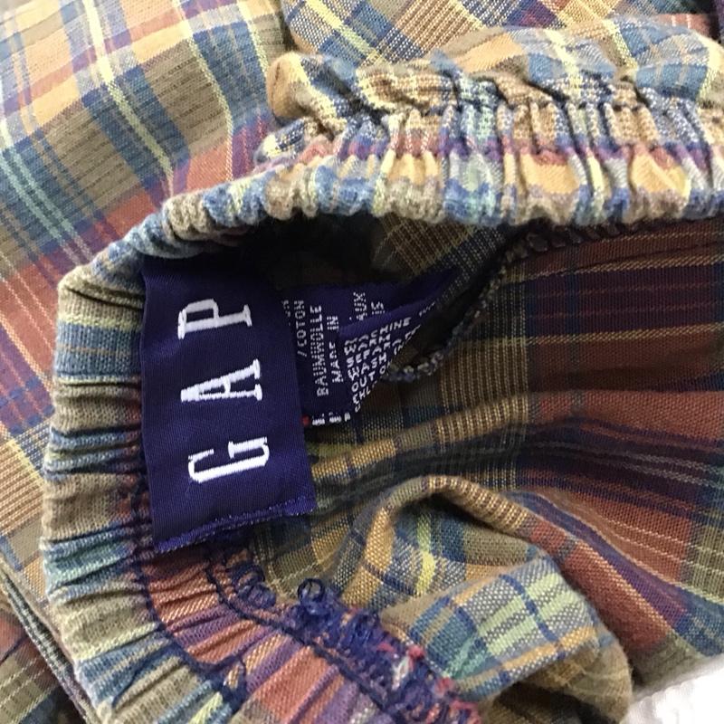 ギャップ GAP パンツ ワークパンツ、ペインターパンツ ワイドパンツ カジュアルパンツ ワークパンツ チェックパンツ S チェック マルチカラー / マルチカラー / メンズ USED 古着 中古 10134577