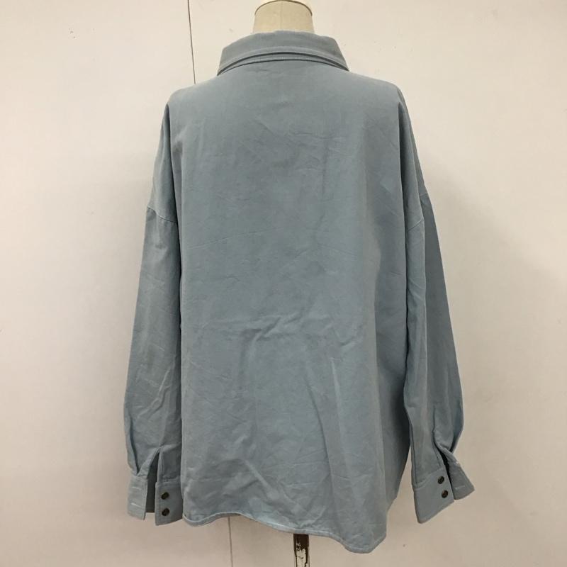 セレクトモカ select MOCA シャツ、ブラウス 長袖 10007272 FREE 無地 水色 / ライトブルー / レディース USED 古着 中古 10118352