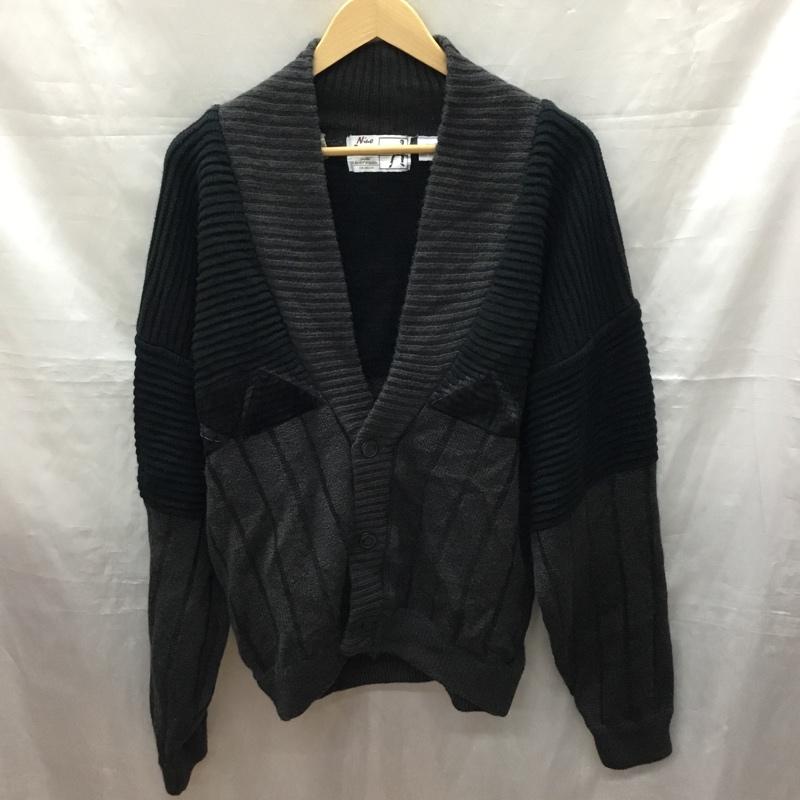 古着 USED カーディガン 長袖 XL 黒 / ブラック / X チャコールグレー / チャコールグレー / メンズ USED 古着 中古 10118850