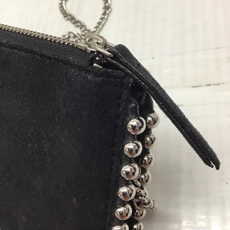 ザラ ZARA ショルダーバッグ ショルダーバッグ 8085 204 040 スタッズ チェーンベルト 無地 黒 / ブラック / X 銀 / シルバー / レディース USED 古着 中古 10115440