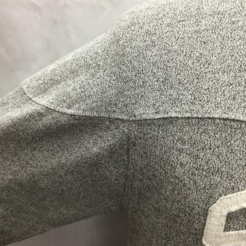 ステューシー STUSSY カットソー 七分袖 長袖カットソー クルーネックカットソー 七分丈 M ロゴ、文字 灰 / グレー / メンズ USED 古着 中古 10106589