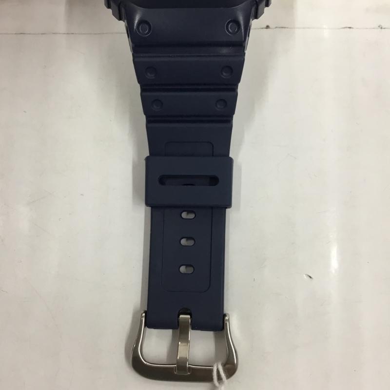 ジーショック G-SHOCK 腕時計 デジタル DW-5600RB 箱有 ロゴ、文字 紺 / ネイビー / メンズ USED 古着 中古 10106007