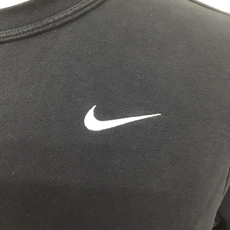 ナイキ NIKE トレーナー 長袖 916609-010 長袖スウェット 長袖トレーナー リブカットソー 長袖カットソー プリントトレーナー S ロゴ、文字 紺 / ネイビー / メンズ USED 古着 中古 10112695
