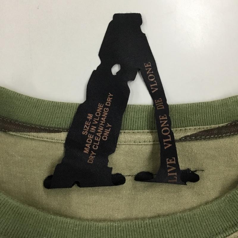 ヴィーロン VLONE Tシャツ 半袖 半袖カットソー プリントTシャツ クルーネックカットソー M カモフラージュ柄・迷彩 マルチカラー / マルチカラー /  メンズ USED 古着 中古 10109326