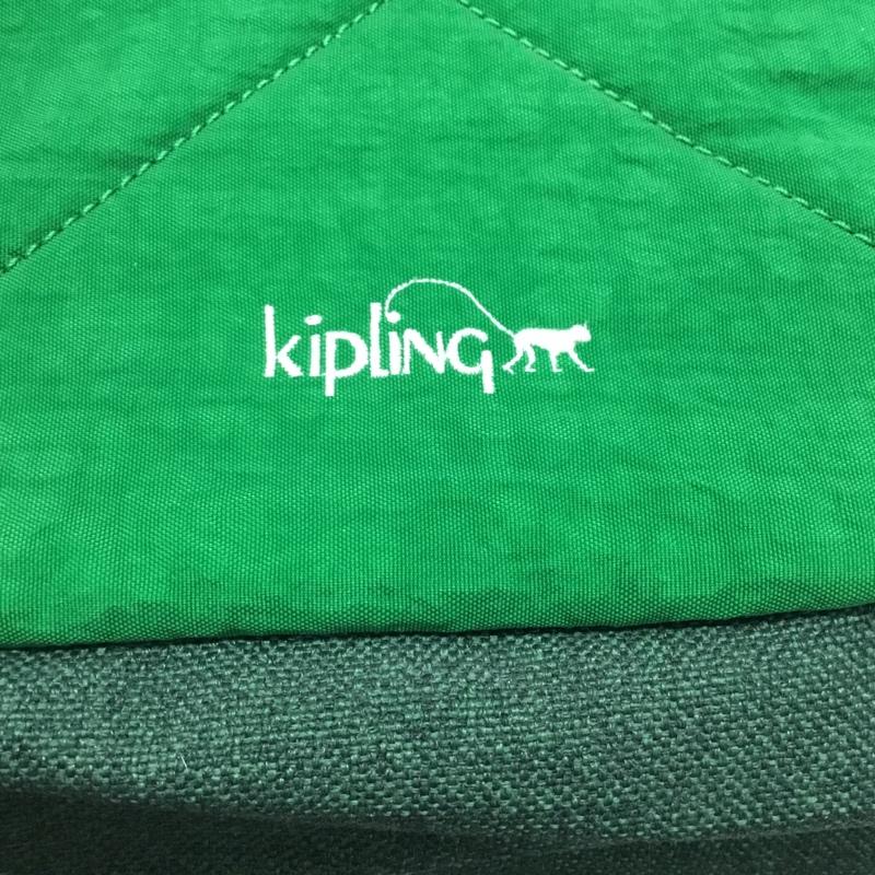 キプリング kipling リュックサック、デイパック リュックサック、デイバッグ バックパック ゴリラ ロゴ、文字 緑 / グリーン / レディース USED 古着 中古 10107613