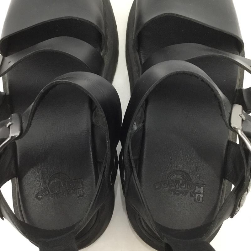 ドクターマーチン Dr.Martens サンダル サンダル レザー UK6 US:7 無地 黒 / ブラック / レディース USED 古着 中古 10131647