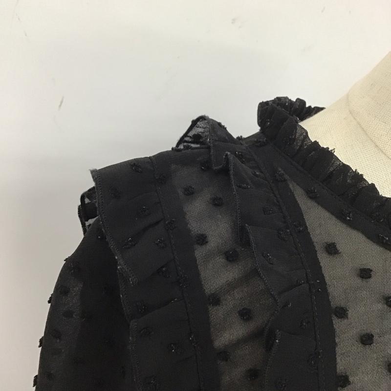 ザラ ZARA シャツ、ブラウス 長袖 S 黒 / ブラック / レディース USED 古着 中古 10110346