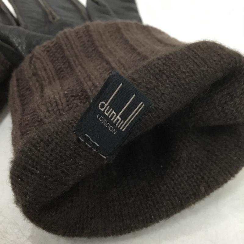 ダンヒル DUNHILL ファッション小物 手袋 レザー 無地 茶 / ブラウン / メンズ USED 古着 中古 10142727