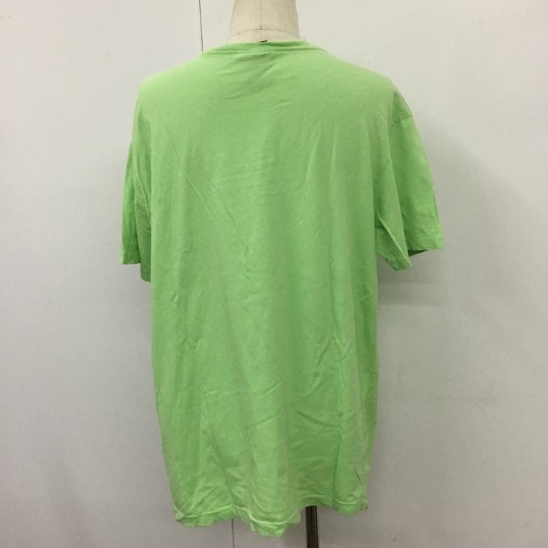 ポロバイラルフローレン Polo by RALPH LAUREN Tシャツ 半袖 半袖カットソー プリントTシャツ クルーネックカットソー L ロゴ、文字 緑 / グリーン /  メンズ USED 古着 中古 10109975